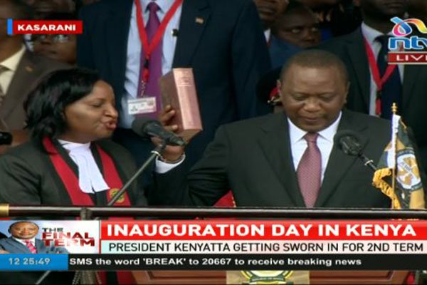 President Uhuru Kenyatta sworn for second term. / Courtesy