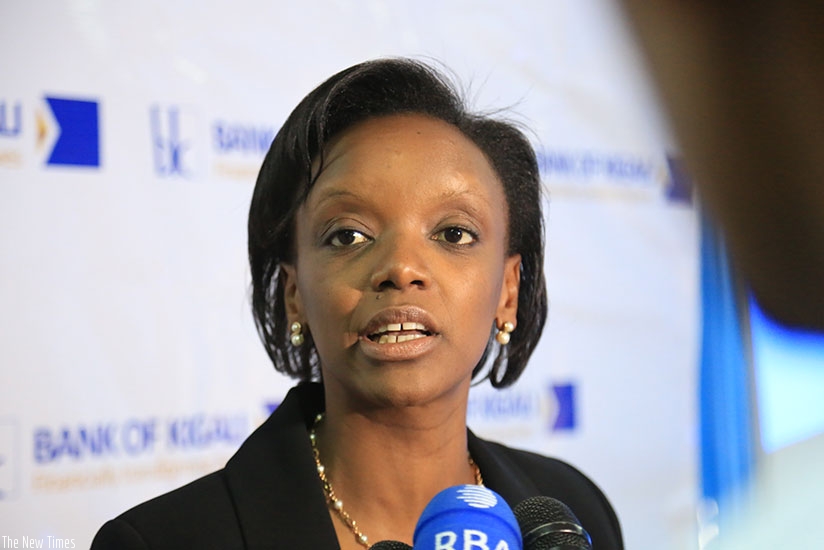 Mpaka speaks to the media during the news conference yesterday. (Photos by Sam Ngendahimana)