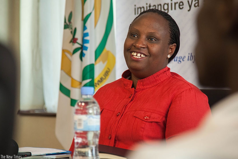 Dr Kayitesi at the meeting. Nadege K. Imbabazi.