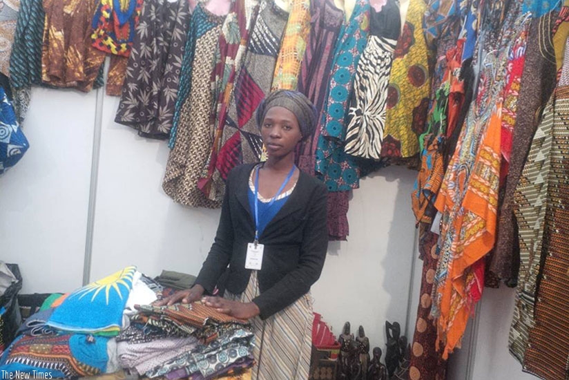 A trader waits for buyers yesterday morning. (All photos Joan Mbabazi)