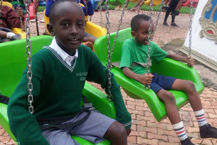Children have fun at a game park. File.