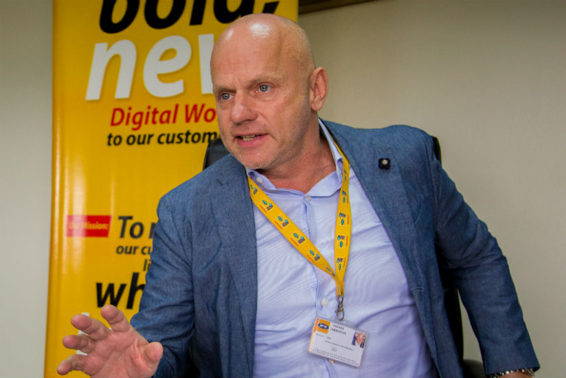 Bart Hofker MTN CEO during an interview in October. / Faustin Niyigena