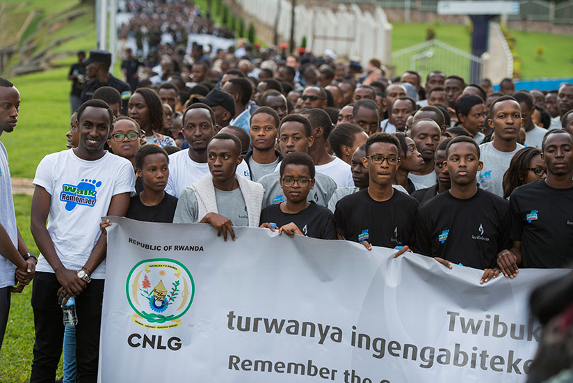 Youth during a walk to Remember march on April 7th. As the world commemorated the International day against Genocide yesterday, officials called for the international community to ....