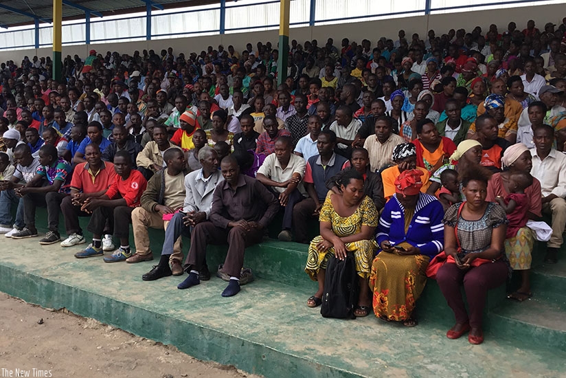 Participants during the celebrations to mark the International Human Rights Day in Musanze District. Frederic Byumvuhore. 