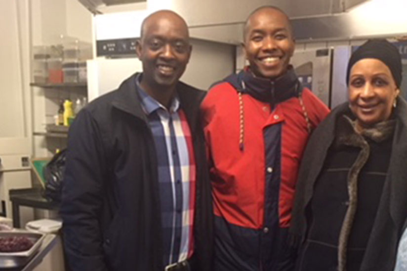 Members of the Rwandan community in Demark who reached out to the homeless.