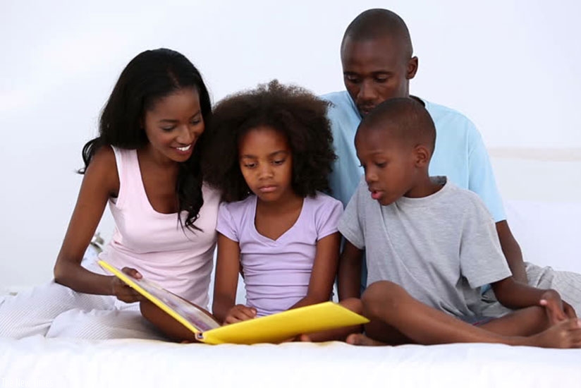 Reading as a family is a good way to bond and make children ope up.  (Net)
