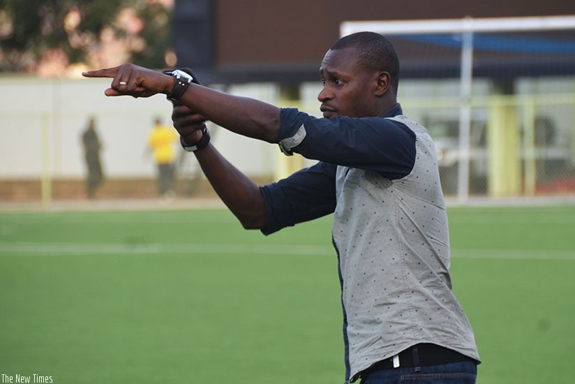 Police FC coach Innocent Seninga will go head to head against Rayon Sports coach Olivier Karekezi. (Samuel Ngendahimana)