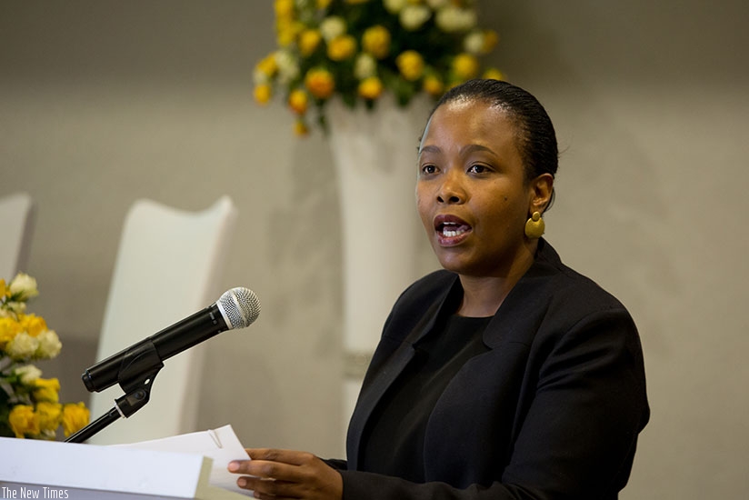 Akamanzi says that Rwanda has done a lot at the policy level and entrepreneurship support programmes. (Photos by Timothy Kisambira)