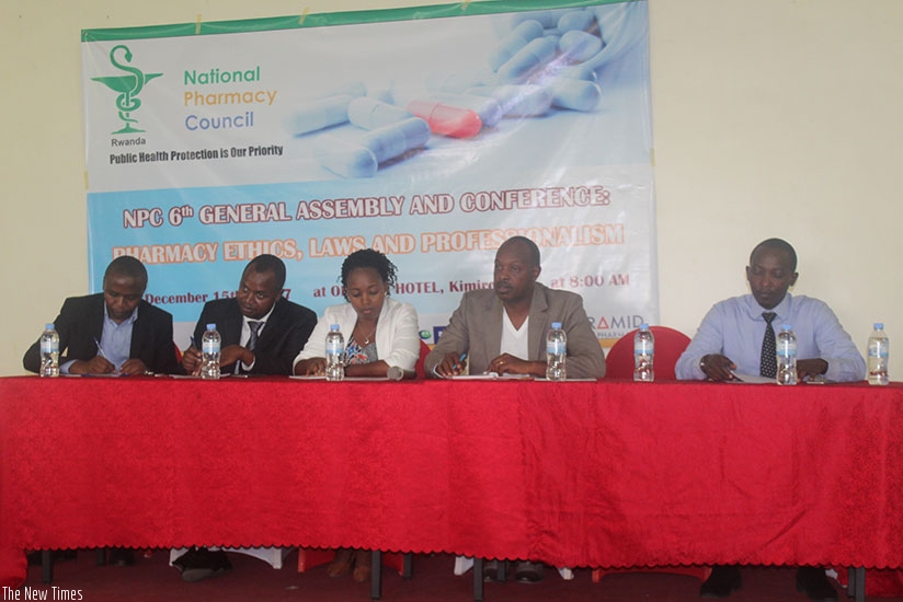 Some of the participants at the council meeting on Friday. Michel Nkurunziza.