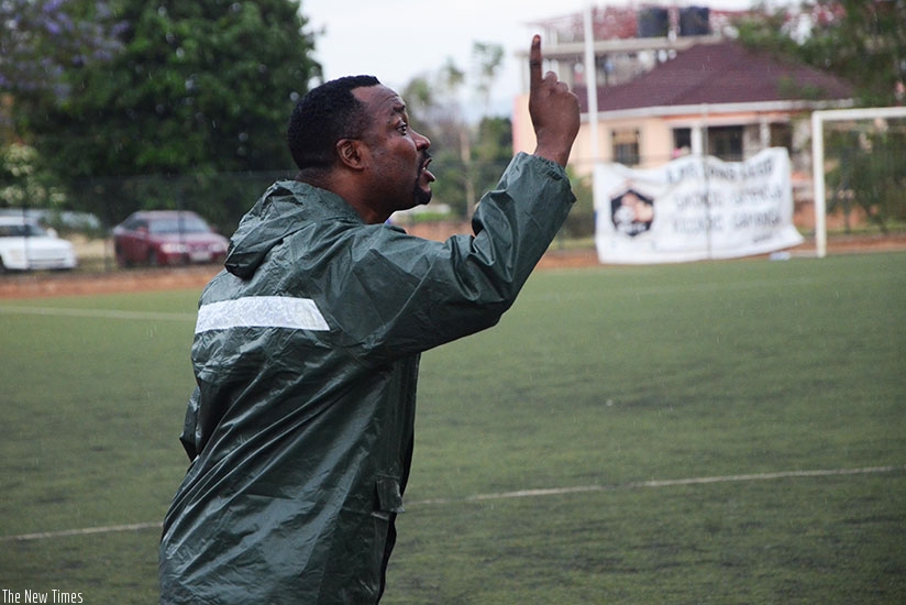 Coach Ally Bizimungu during his time at Bugesera FC. S. Ngendahimana. 