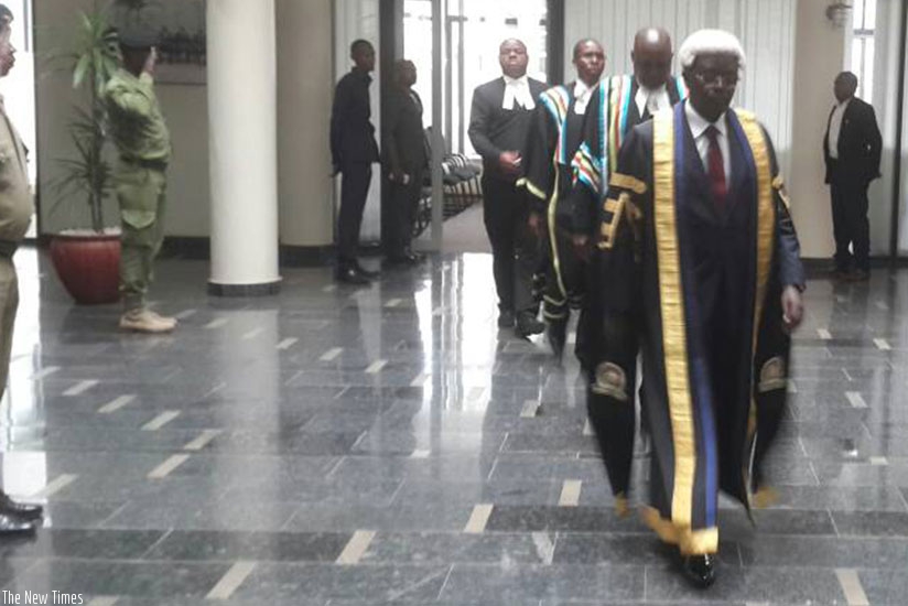 Ngoga shortly after he was elected Speaker of EALA yesterday.  James Karuhanga.