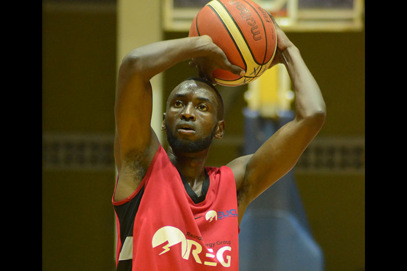 REG basketball club captain Ali Kazingufu Kubwimana has praised his teammates for the team's unbeaten run this season. (S. Ngendahimana)