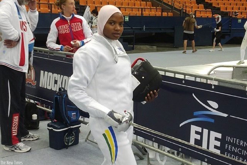 Uwihoreye represented Rwanda at the Youth African Games in Gaborone, Botswana. Courtesy