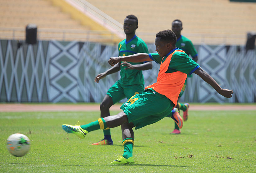 Amavubi left-back Celestin Ndayishimiye has returned in Amavubi squad after almost one year. / Sam Ngendahimana