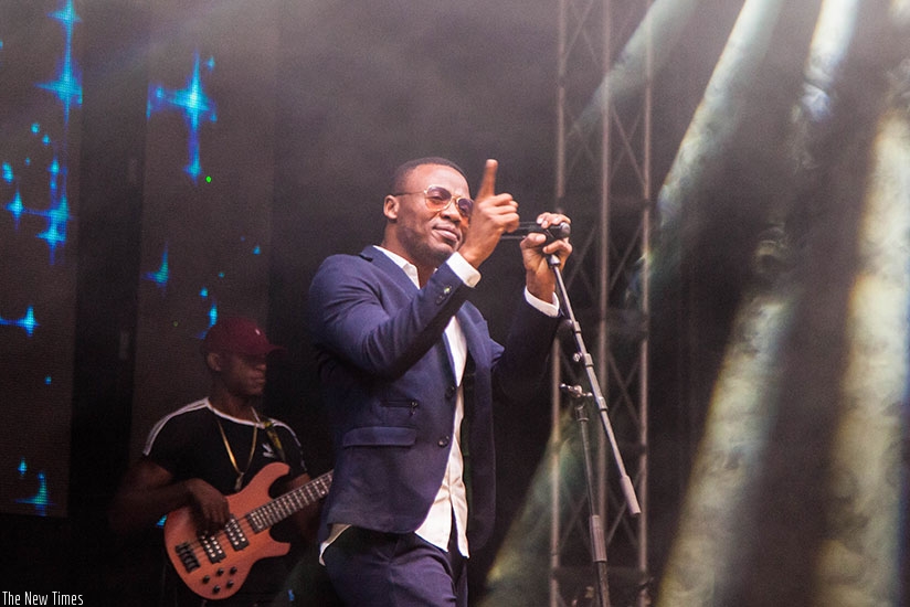 Tanzanian recording artiste and songwriter Ali Kiba thrilled the crowd with his performances at Amahoro Stadium's parking lot, in Kigali on January 1. (All photos by Nadege Imbabazi)