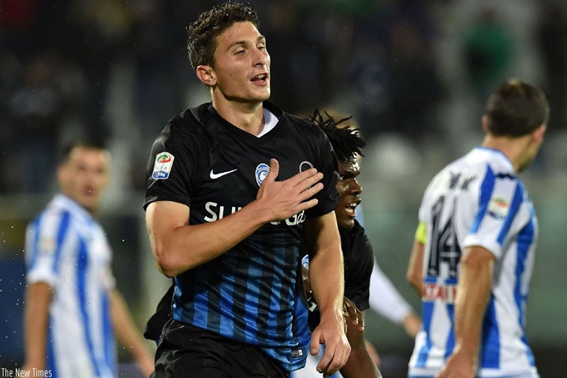 Central defender Mattia Caldara has been key to Atlanta's surprise run in Serie A this season. Net photo.