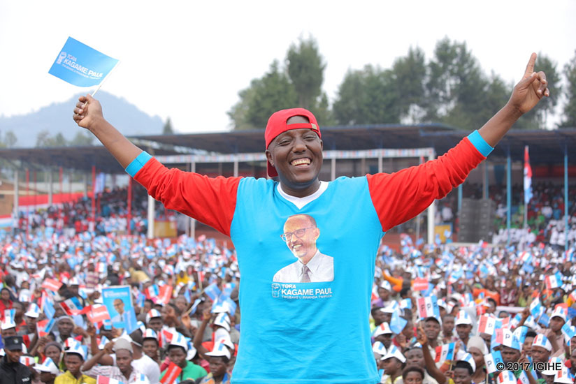 He was among the artistes that campaigned for RPF during last year's presidential campaigns. / Courtesy