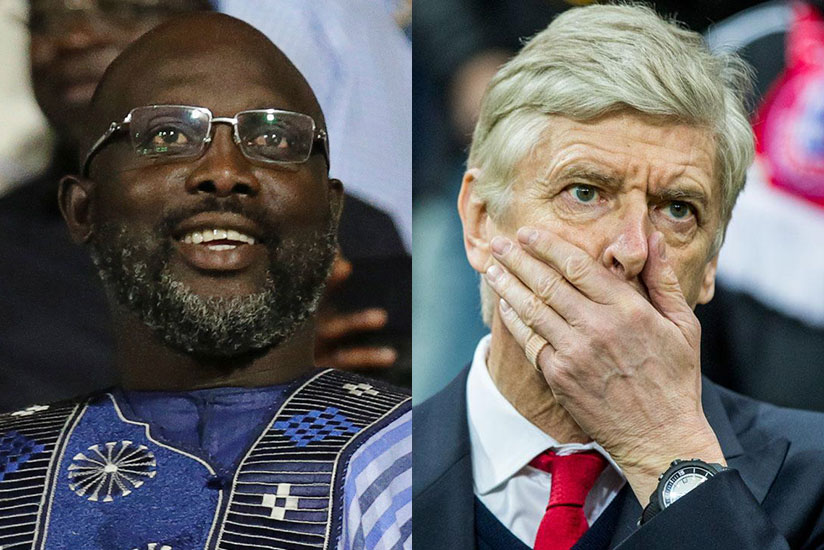 Weah invites Wenger to inauguration as president of Liberia. / Net photo