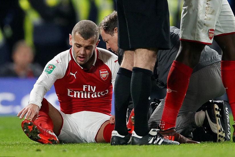 Arsenal were dealt an injury blow early in the second period when 26-year-old skipper Wilshere was unable to continue. / Net photo
