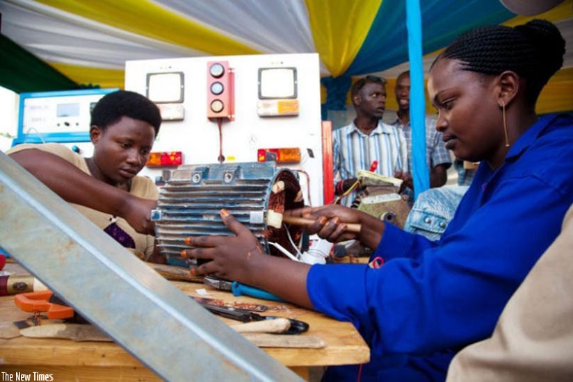  Electrical Engineering students during a past TVET expo. File.