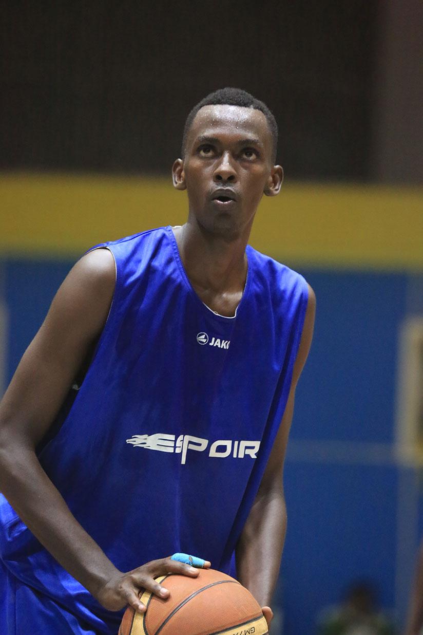 Espoir forward Sangwe scored a career-high 35 points in the win over REG on Friday night. / All photos: Sam Ngendahimana