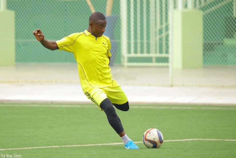 Ndayisenga, 28, has been training with AS Kigali since October last year. Courtesy