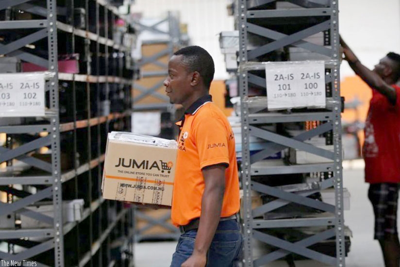 Processing orders in a Jumia warehouse. (Net photo)