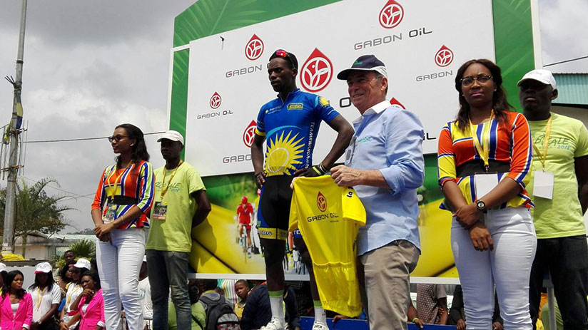 Areruya finished third in stage six, from Bitam to Oyem, to keep the yellow jersey, 18 seconds ahead of nearest rival Holler Nikodemus of Team Bike Aid. / Courtesy