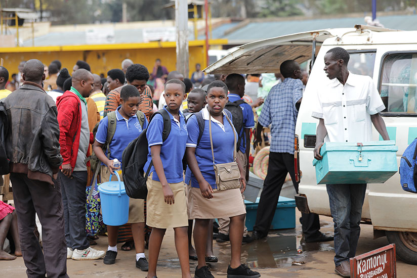 Students arrive in Nyabugo . Timothy Kisambira