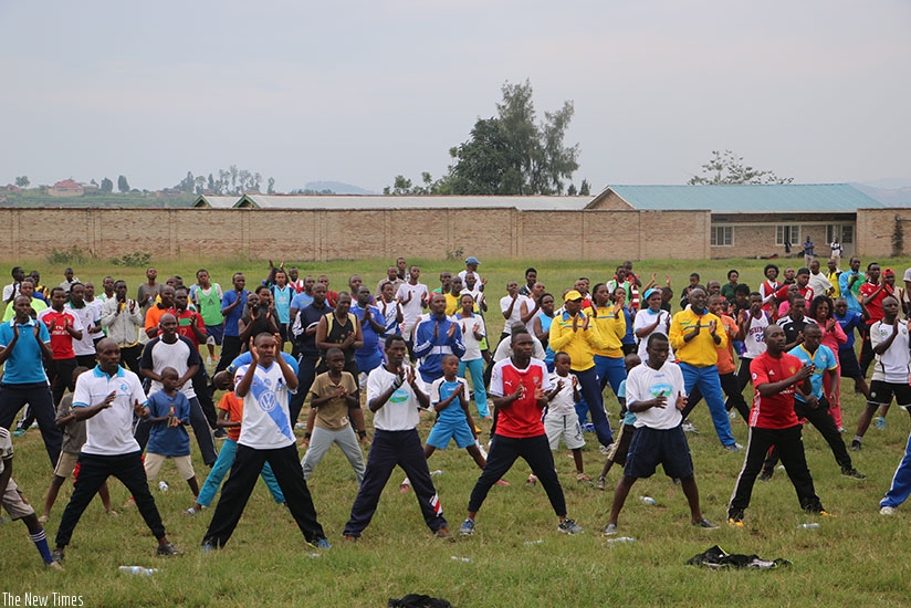 Forty-five officials from different districts of Rwanda completed a course in 'Sports for All' at Centre des Jeunes Olympafrica de Nyanza in Nyanza District. D. Sikubwabo.