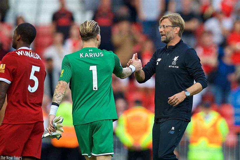 Klopp revealed that Loris Karius will continue in goal ahead of Simon Mignolet. (Net photo)