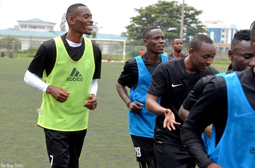 APR fans will be waiting anxiously to see what new signings Jean Baptiste Mugiraneza (L) and Jean Claude Iranzi (C) have to offer to the military side. / Courtesy