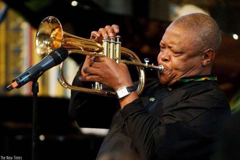 Masekela's songs Up, Up and Away and instrumental Grazing in the Grass were hits in the US in the late 60s. / Net