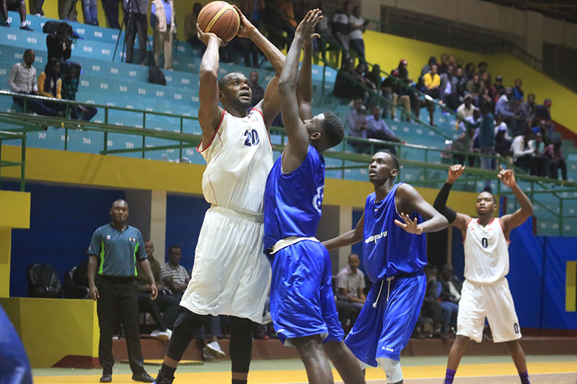 Star center Kami Kabange, left, will lead Rwanda Energy Group against IPRC-Kigali on Friday evening at Amahoro Indoor Stadium. / Sam Ngendahimana