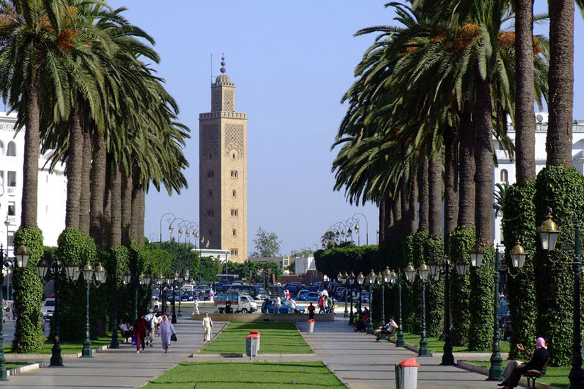 The Avenue Mohammed V in Rabat.