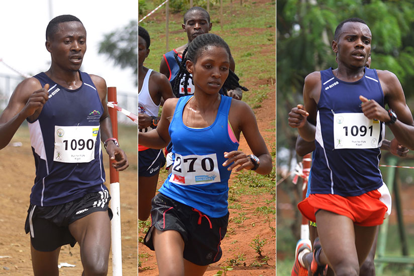 James Sugira (L), Salome Nyirarukundo (M), and Jean-Marie Vianney Myasiro (R).