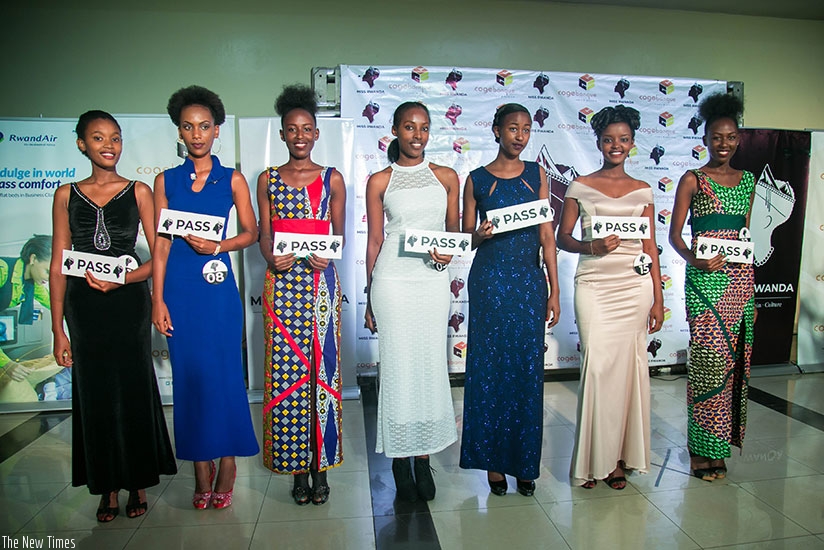 Seven girls were picked to represent the City of Kigali at the Miss Rwanda 2018 pageant.(Photos by Nadege Imbabazi)