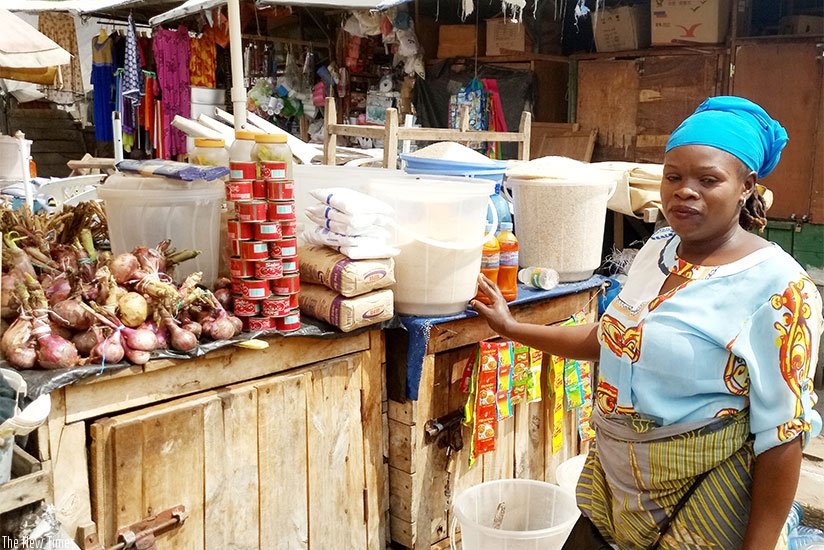 Imaniraguha also operates a stall in Rubavu main market. All photos: Diane Mushimiyimana.