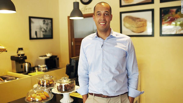 Jean-Philippe Kayobotsi, CEO and co-founder of Brioche, at the firm's Nairobi outlet. / Courtesy