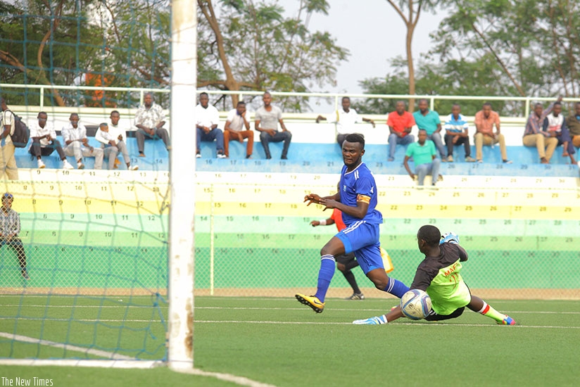 Rayonu2019s attacking midfielder Djabel Manishimwe netted a hat-trick against second division side Aspor FC. Peter Kamasa.