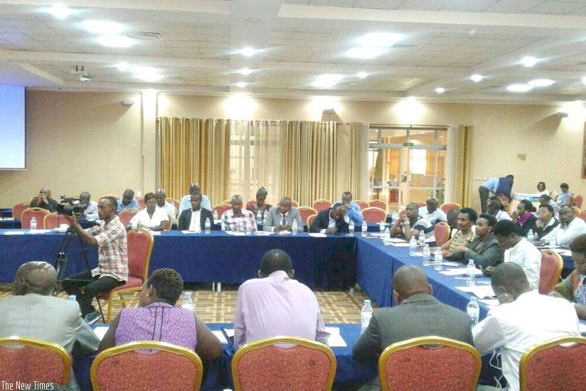 Participants during the meeting on Wednesday in Kigali. Michel Nkurunziza. 