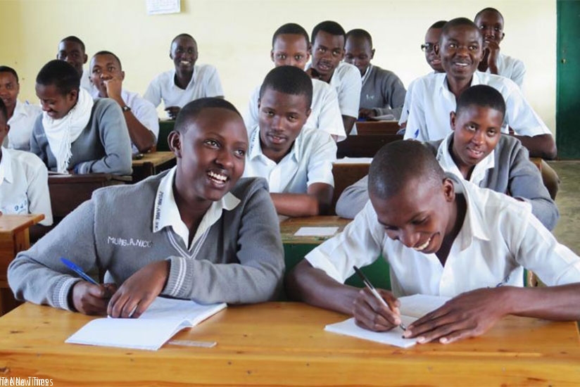 Students at GS Officiel de Butare in class. / File photorn