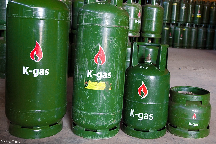 Gas cylinders in a store. Timothy Kisambira.