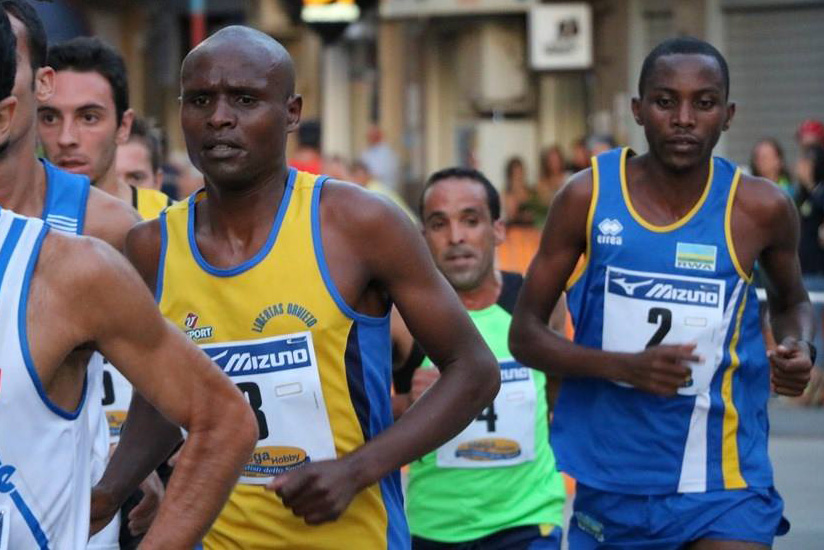 Felicien Muhitira, right, seen here in action in a past race in Italy, will be looking to put on an impressive performance.