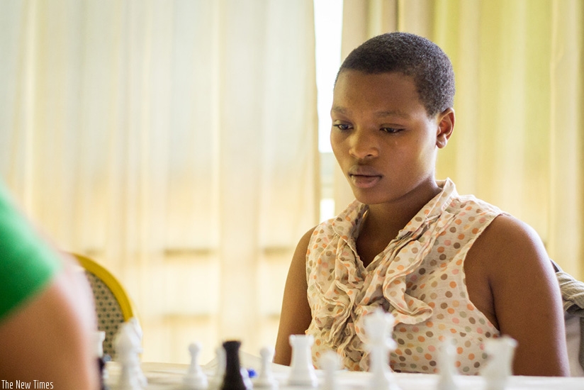 Teenager Sandrine Uwase is part  of the women's team of five players.