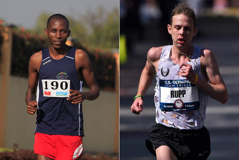 L-R: Rwanda's Felicien Muhitira finished in fifth place, although his target was to come in the top three. 
