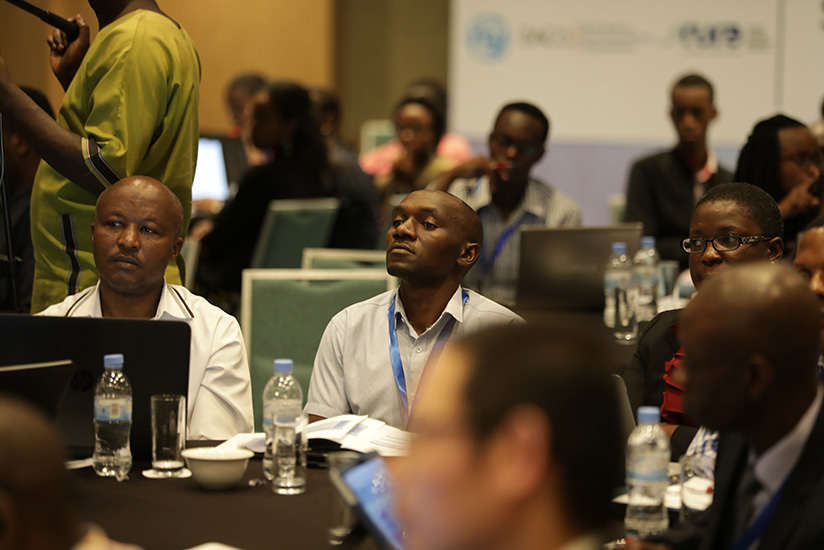 Participants during the meeting on satelite technology in Kigali, yesterday. Timothy Kisambira.