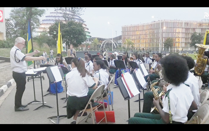Green Hills Academy band staged an hour long performance at Kigali Heights on Saturday evening. /Courtesy photos.