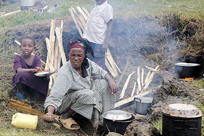 A Congolese woman prepares a meal. (File)