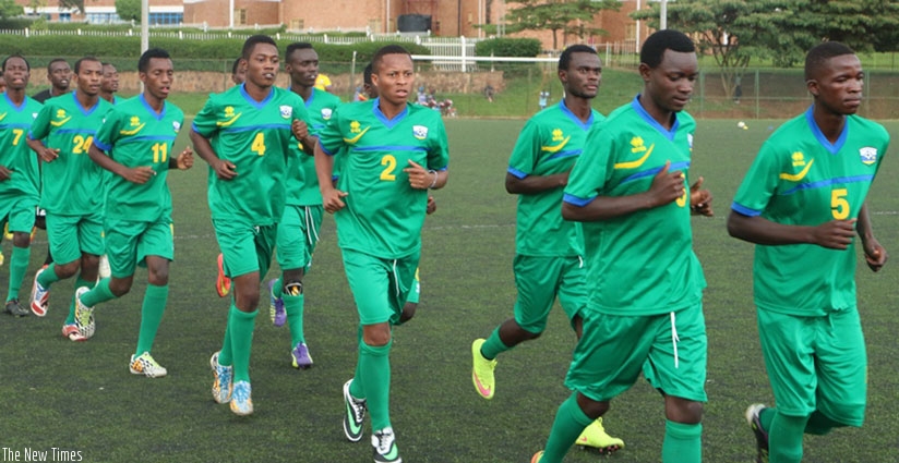 U20 Amavubi side during a past training session. (File photo)